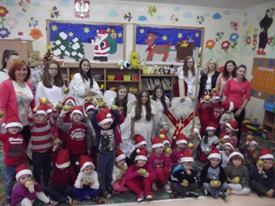 Mikołaje u przedszkolaków