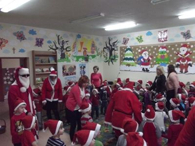 Mikołaje u przedszkolaków