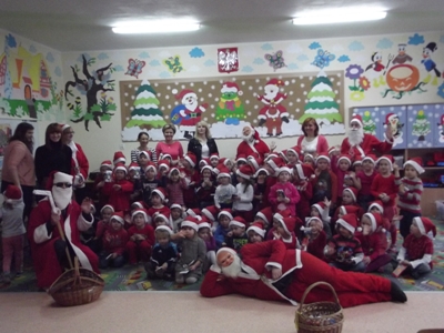 Mikołaje u przedszkolaków