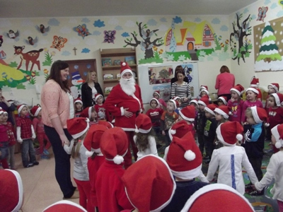 Mikołaje u przedszkolaków