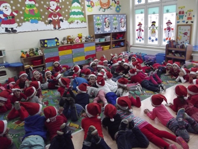 Mikołaje u przedszkolaków