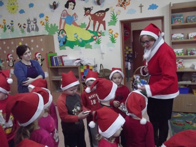 Mikołaje u przedszkolaków