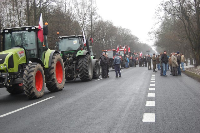 Blokada na DK 17 (galeria)