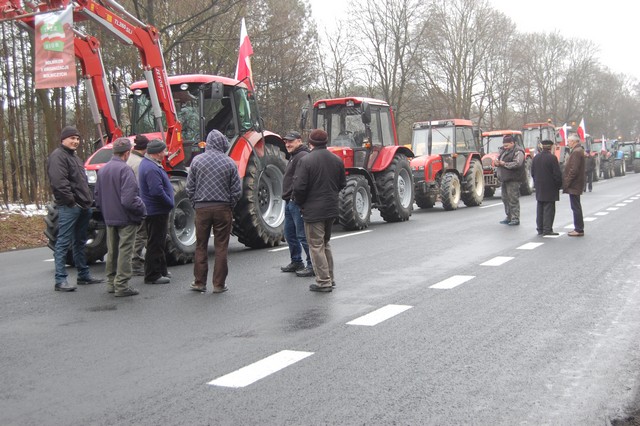 Blokada na DK 17 (galeria)