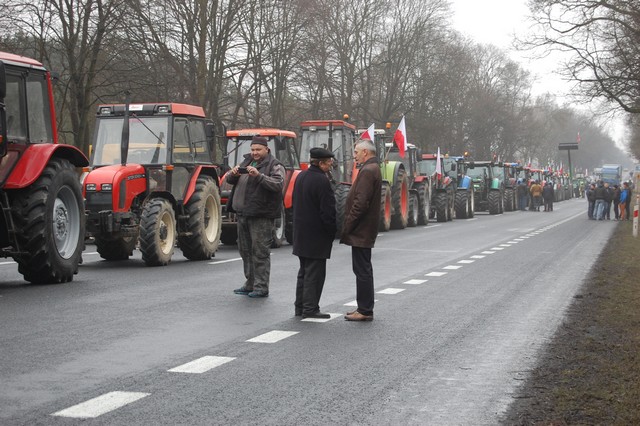 Blokada na DK 17 (galeria)