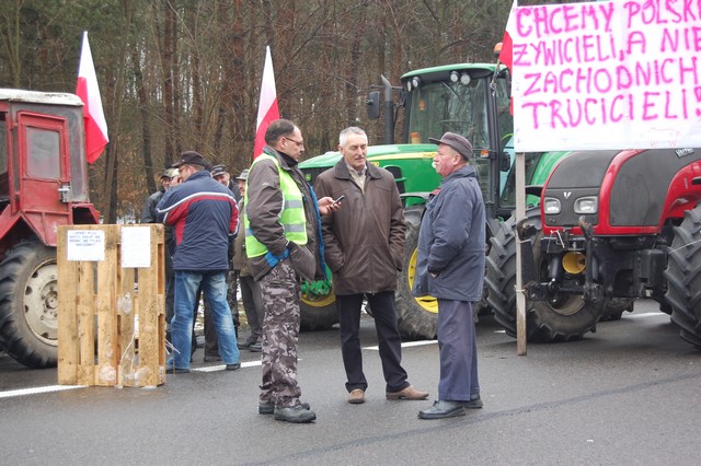 Blokada na DK 17 (galeria)