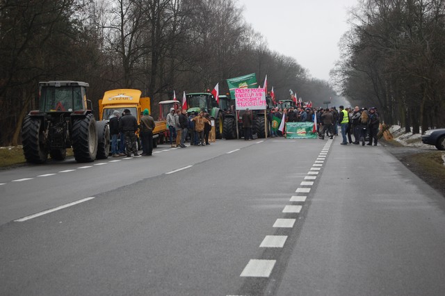 Blokada na DK 17 (galeria)