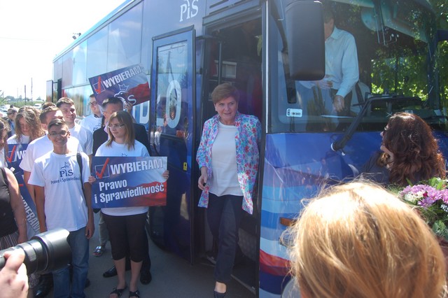 Beata Szydło na wałach