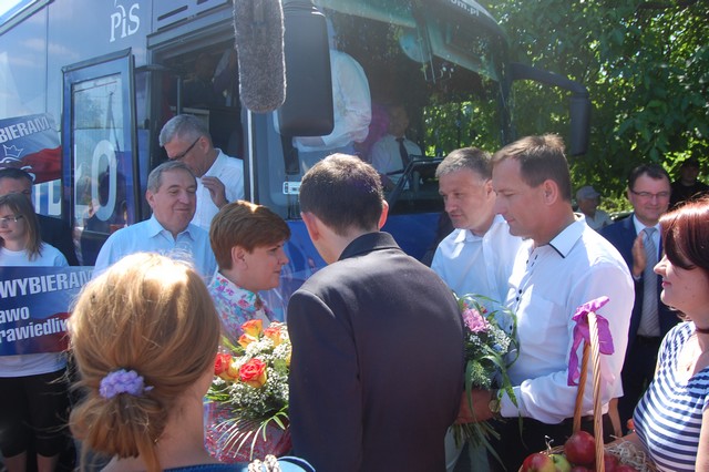 Beata Szydło na wałach