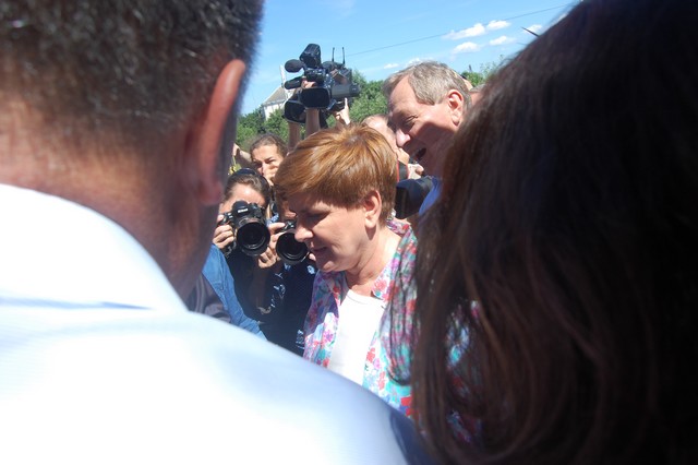 Beata Szydło na wałach