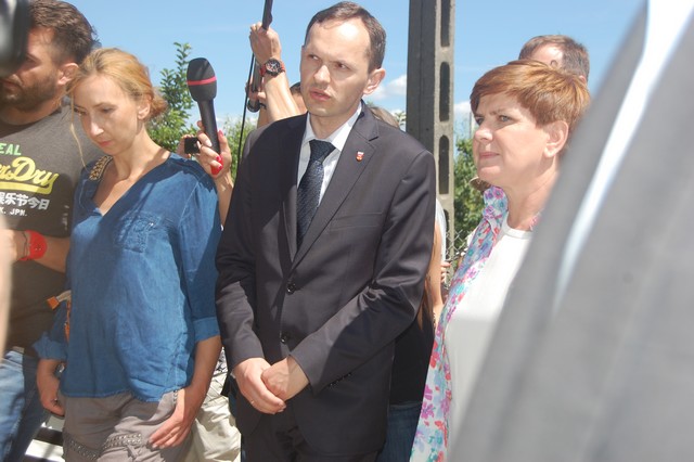 Beata Szydło na wałach