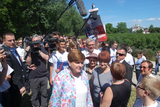 Beata Szydło na wałach
