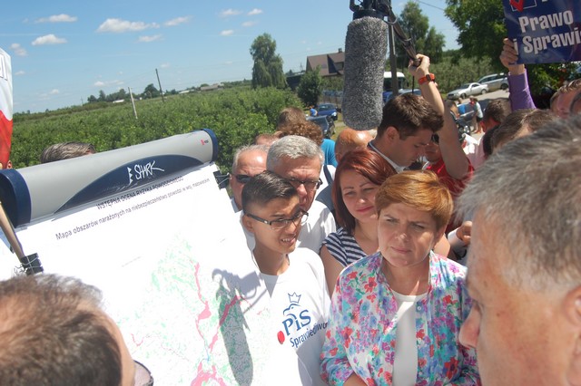 Beata Szydło na wałach