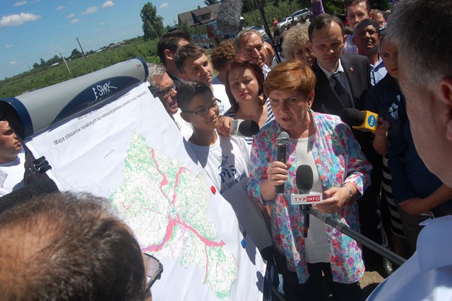 Beata Szydło na wałach