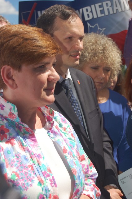 Beata Szydło na wałach