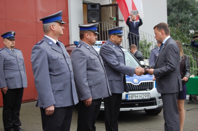 Otwarcie posterunków z ministrem