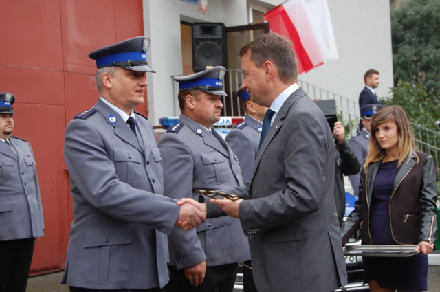 Otwarcie posterunków z ministrem