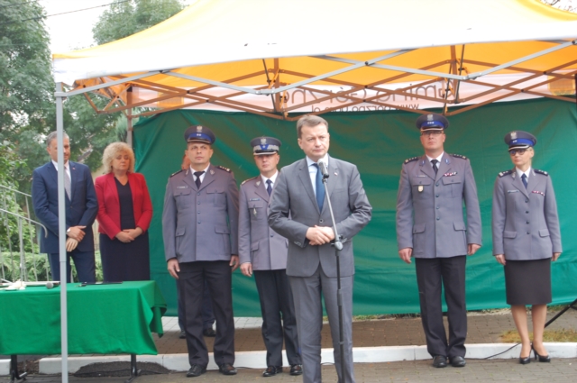 Otwarcie posterunków z ministrem