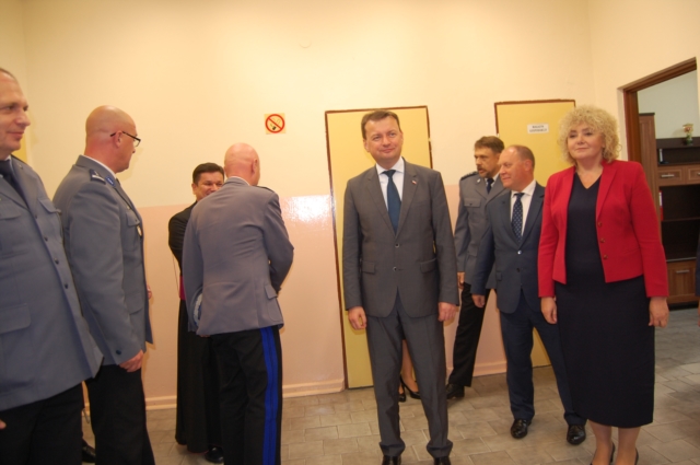 Otwarcie posterunków z ministrem