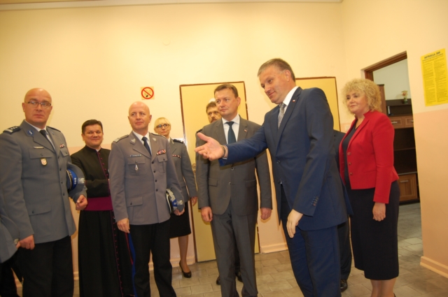 Otwarcie posterunków z ministrem