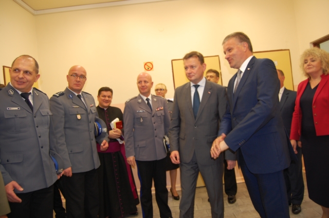 Otwarcie posterunków z ministrem