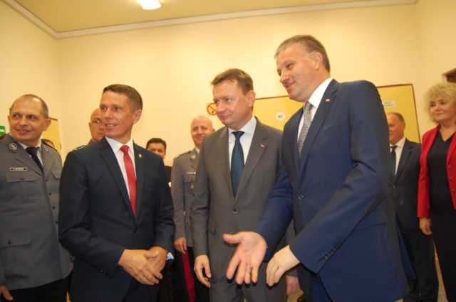 Otwarcie posterunków z ministrem