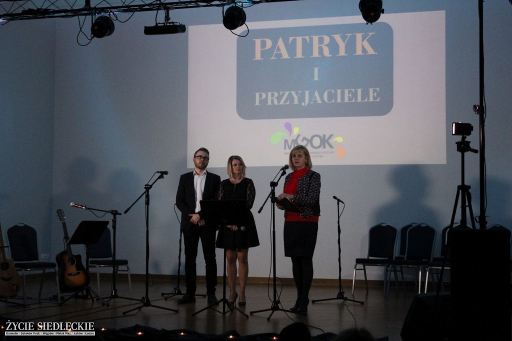 Patryk na scenie podziękował za wsparcie