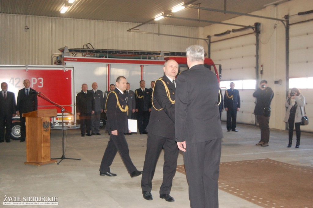 Pożegnanie komendanta garwolińskiej straży