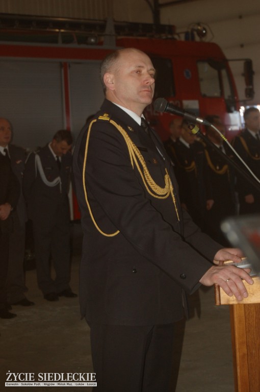 Pożegnanie komendanta garwolińskiej straży