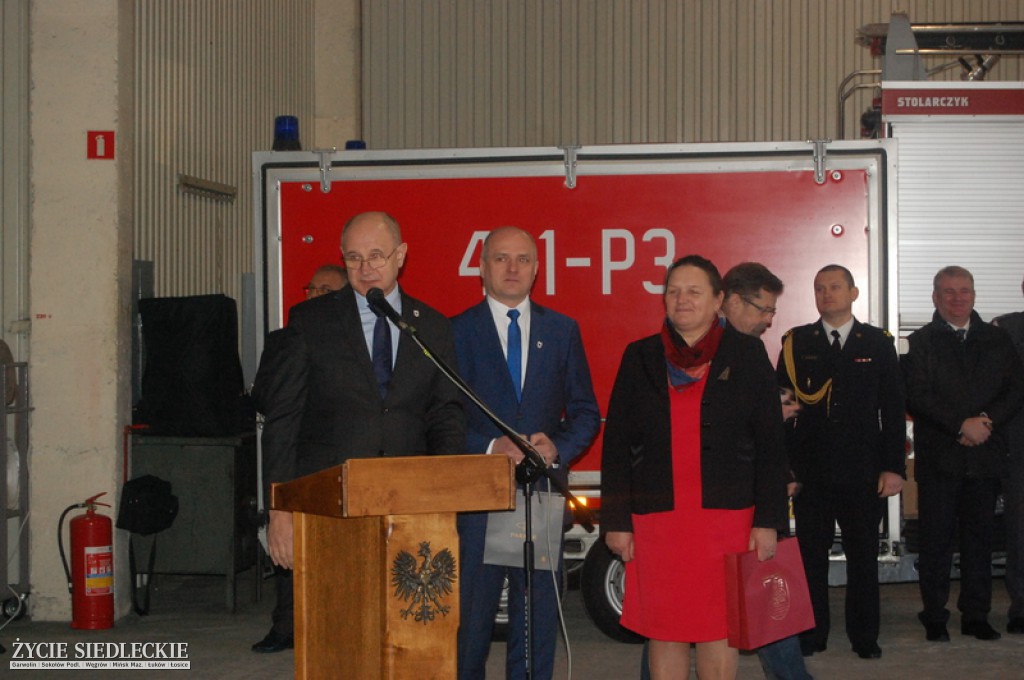 Pożegnanie komendanta garwolińskiej straży