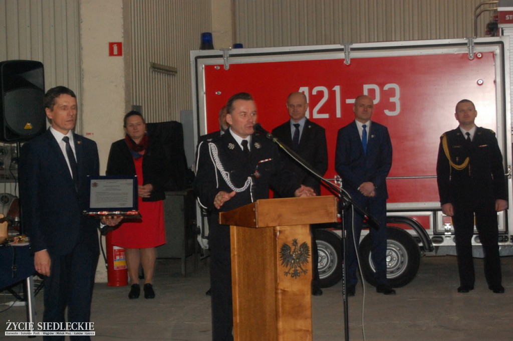 Pożegnanie komendanta garwolińskiej straży