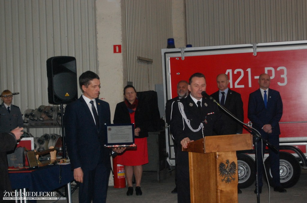 Pożegnanie komendanta garwolińskiej straży