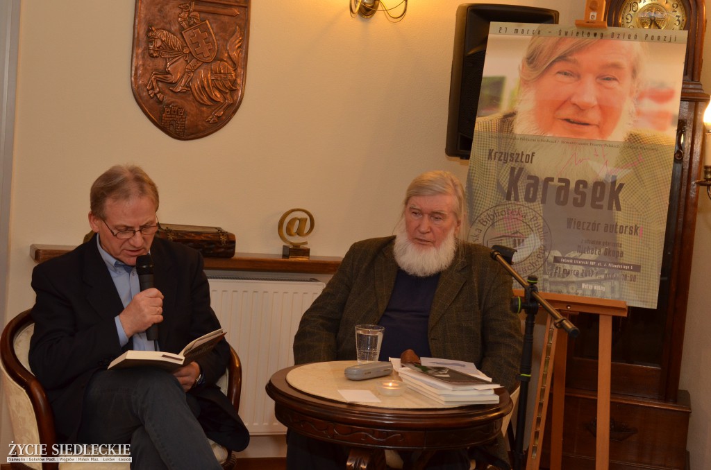Krzysztof Karasek w siedlckiej MBP