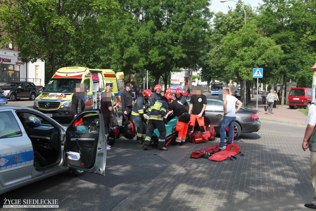 Motocyklista rozbił się na Starowiejskiej