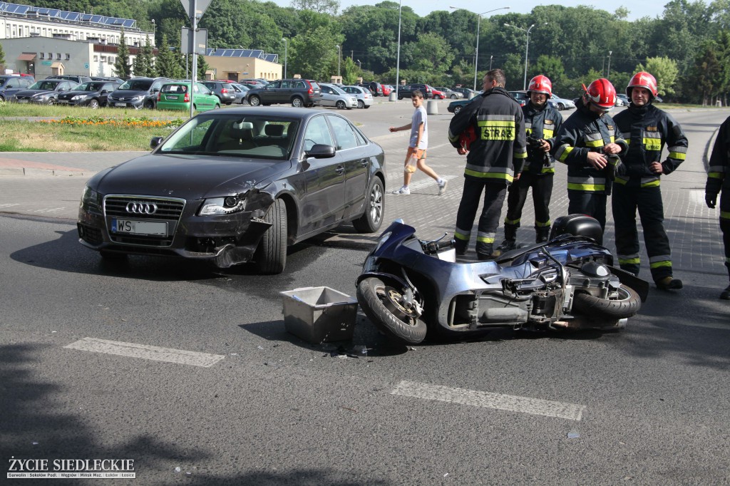 Motocyklista rozbił się na Starowiejskiej