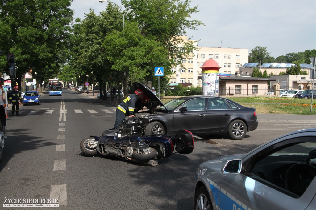 Motocyklista rozbił się na Starowiejskiej