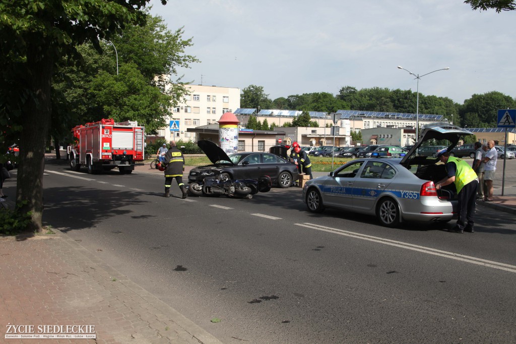 Motocyklista rozbił się na Starowiejskiej