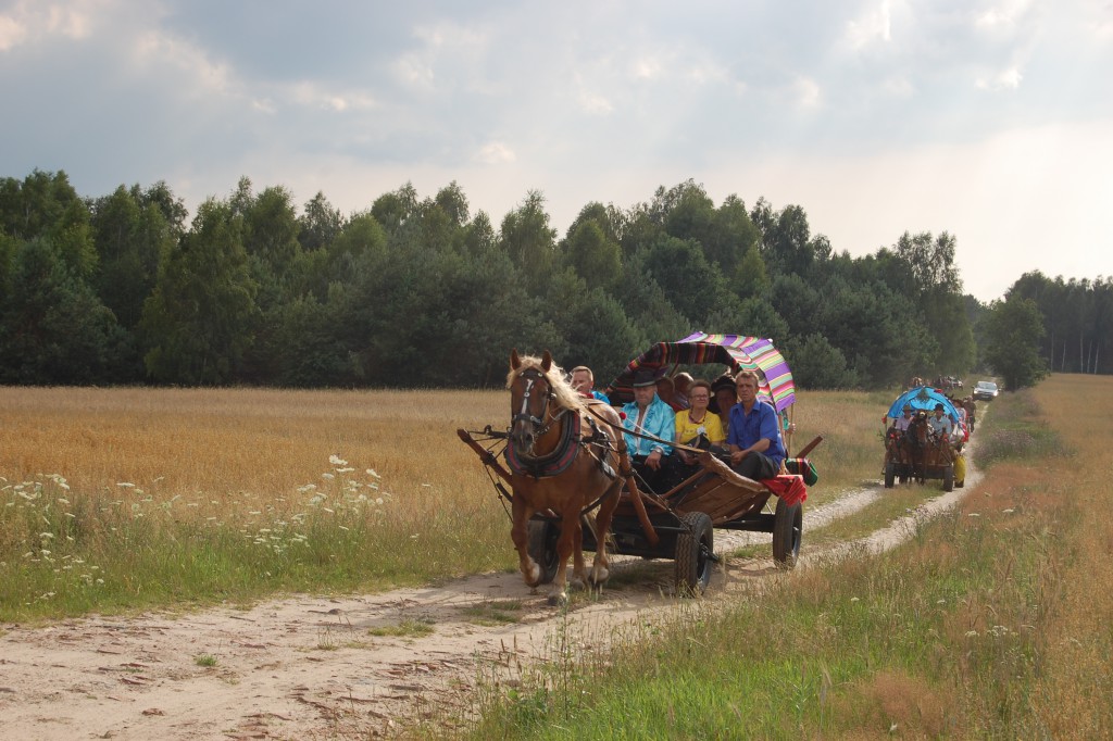Jadą wozy kolorowe Wodyniami…