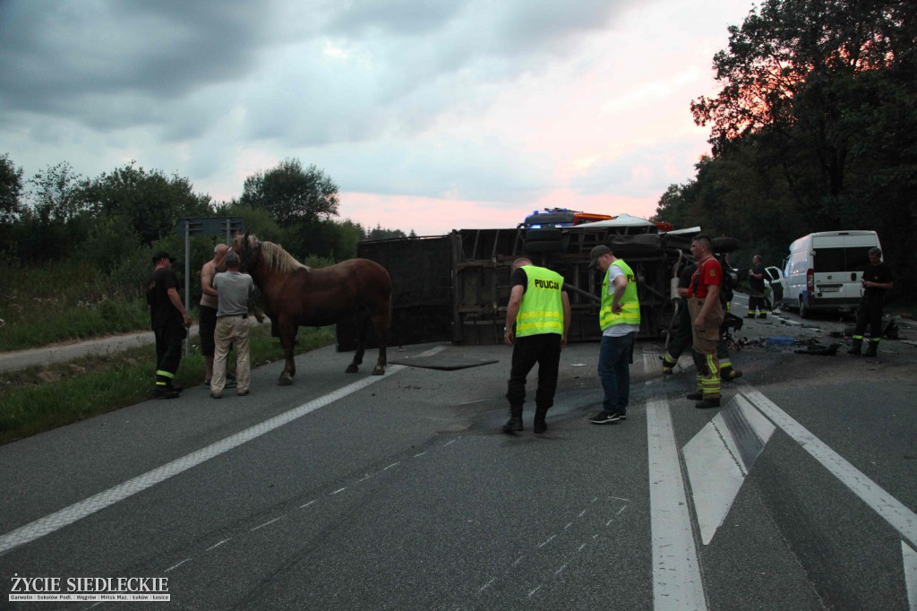 Zderzenie dostawczaków w Zbuczynie