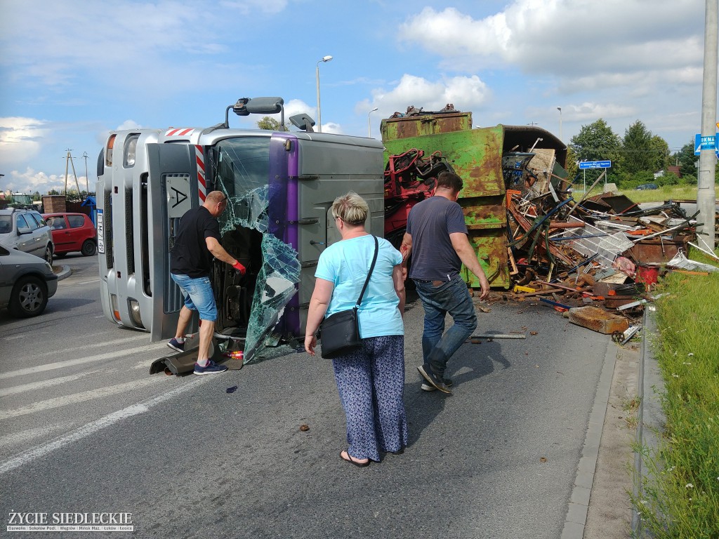 Groźna kolizja w Węgrowie