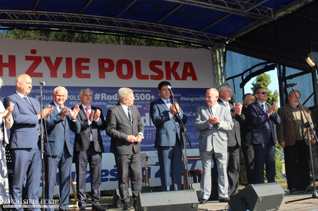 Wiec poparcia dla rządu w Siedlcach