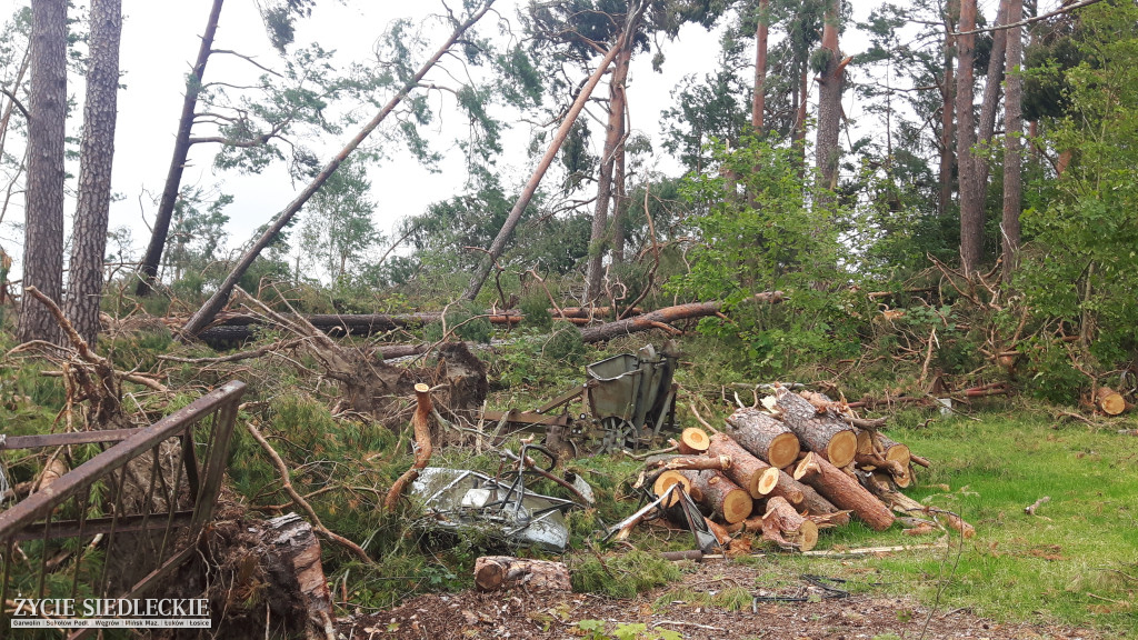 Ślady, które zostawiły nawałnice