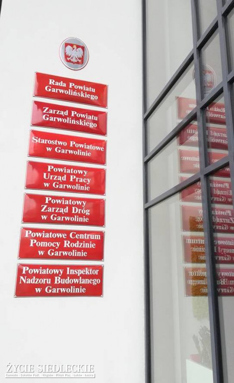 Garwolińskie starostwo zmienia adres