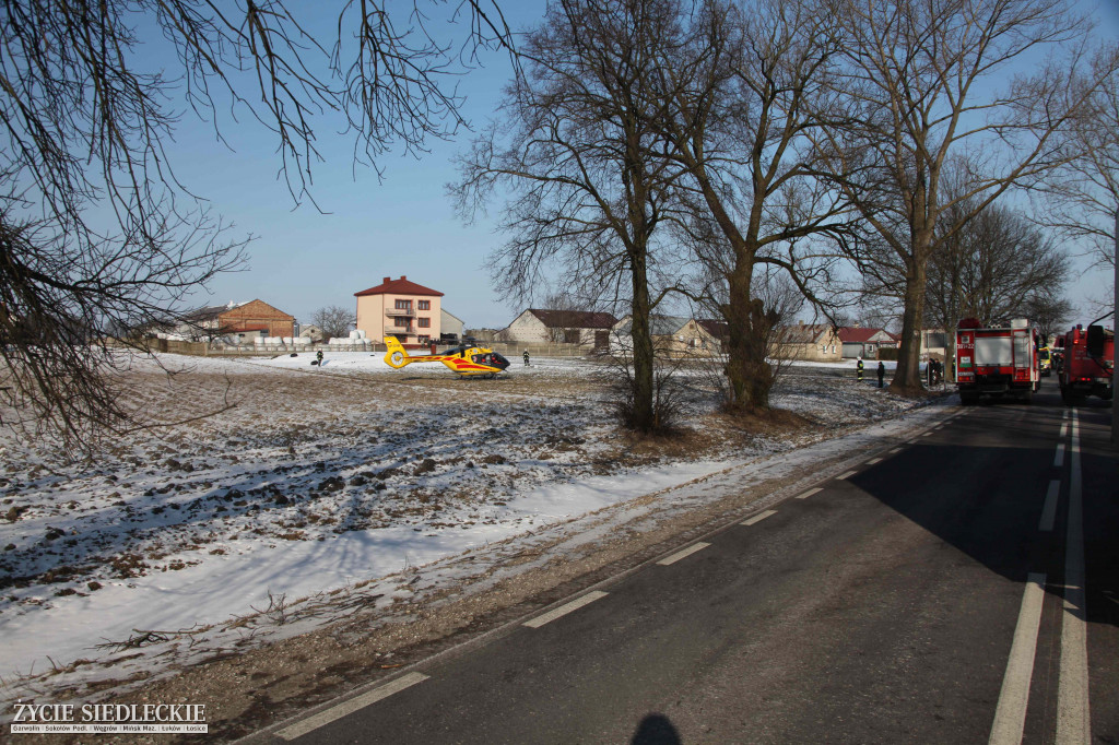 Wypadek citroena w Głuchowie