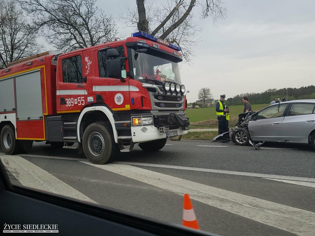 Wypadek na drodze krajowej nr 2