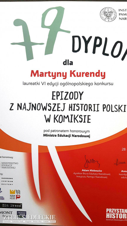 Talent siedlczanki doceniony