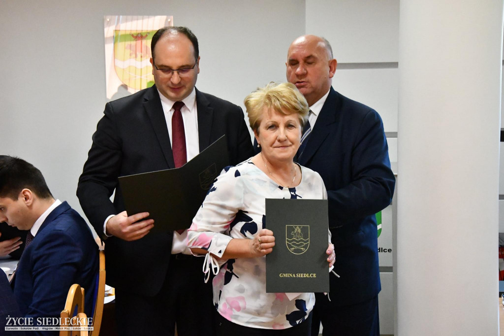 Zaprzysiężenie sołtysów w gminie Siedlce