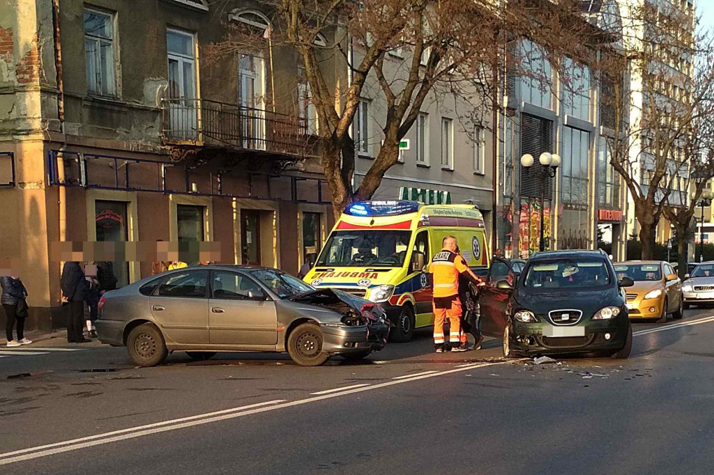Wypadek w centrum Siedlec
