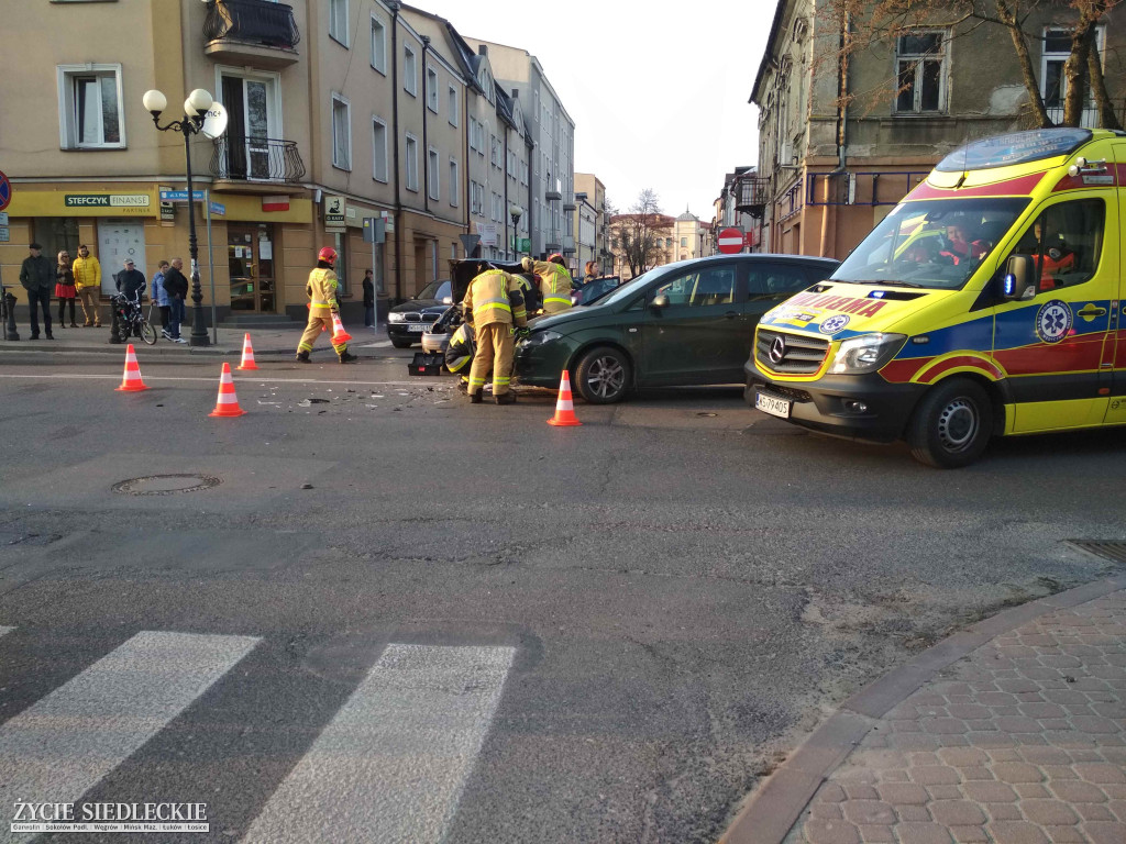 Wypadek w centrum Siedlec