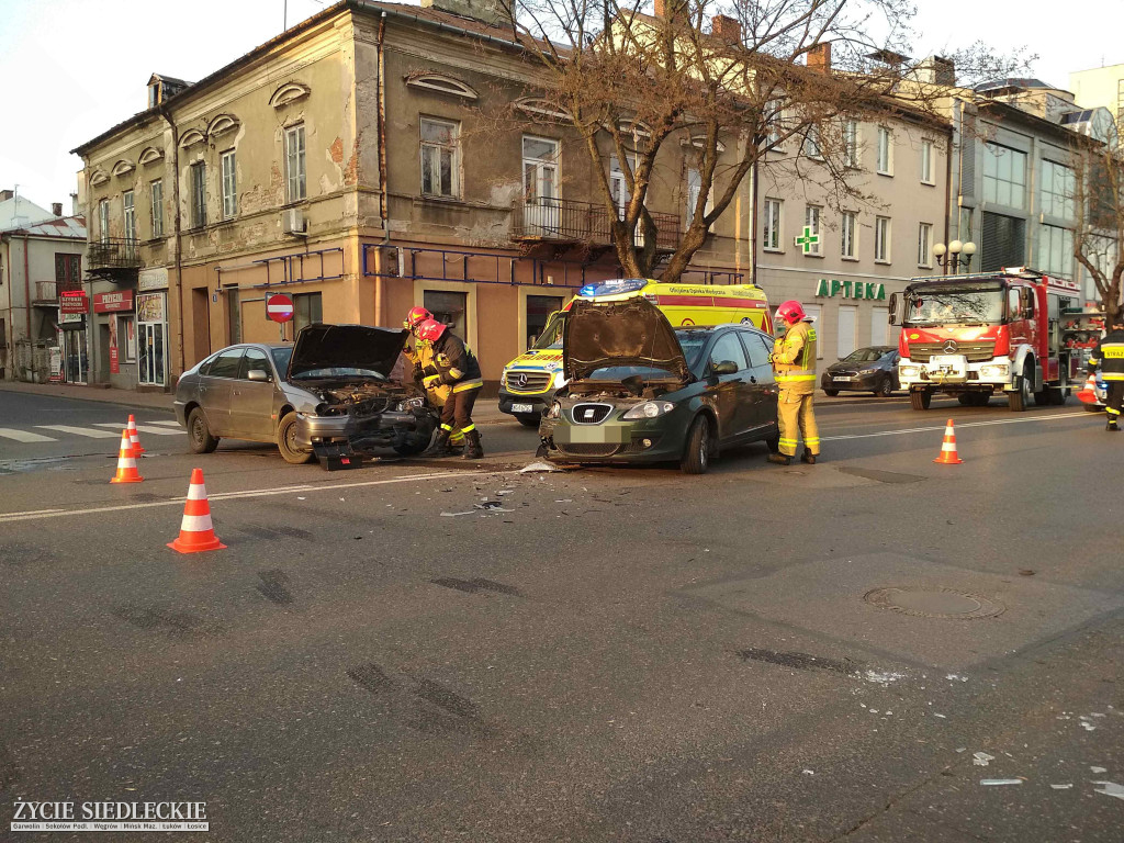 Wypadek w centrum Siedlec